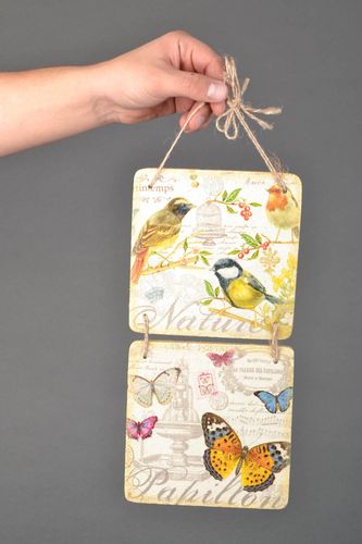 Handgemachtes Wandbild Decoupage - MADEheart.com