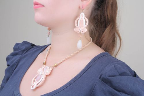 Conjunto de jóias de cordão de soutache - MADEheart.com