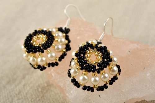 Pendientes originales artesanales rodondos bisutería de moda regalo original - MADEheart.com