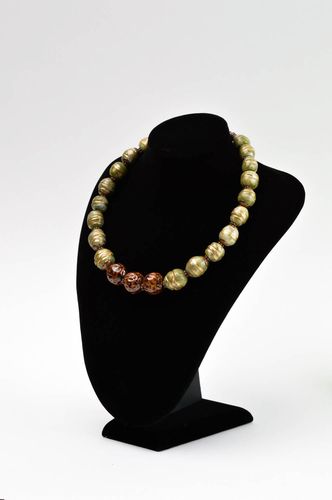 Girocollo fatto a mano collana originale con perline di argilla polimerica - MADEheart.com