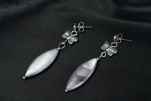 Earrings with Nacre - MADEheart.com