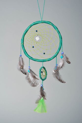 Colgante decorativo hecho a mano adorno para pared cazador de sueños regalo - MADEheart.com