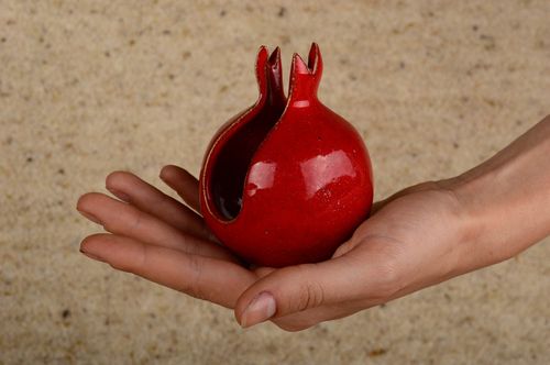 Servietten Halter Deko für Küche handmade Küchen Deko Granat Keramik Deko  - MADEheart.com