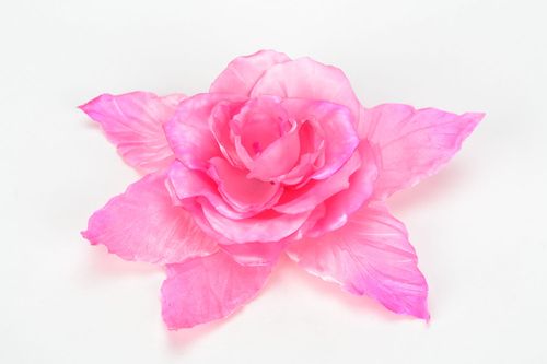 Fabric flower brooch Gardenia - MADEheart.com