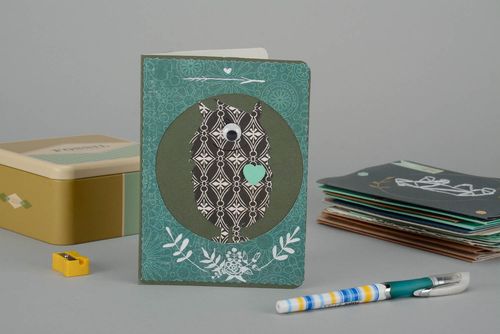 Carte de vœux artisanale technique scrapbooking - MADEheart.com