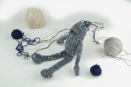 Giocattolo a maglia fatto a mano pupazzo da bambini a forma di gatto - MADEheart.com
