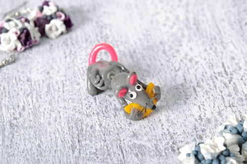 Earring Mouse with cheese - MADEheart.com