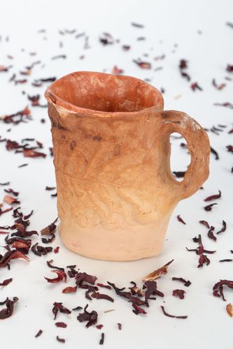 Глиняная чашка Листок - MADEheart.com