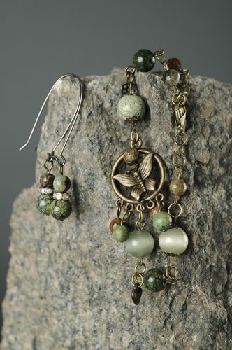Jewelry set Forest Moth - MADEheart.com