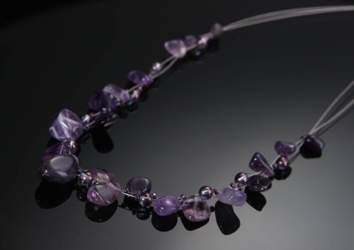Necklace with amethyst - MADEheart.com