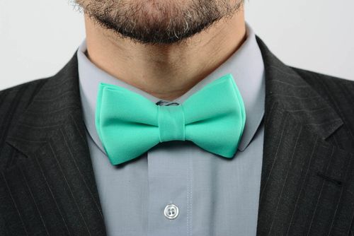 Mint bow tie  - MADEheart.com