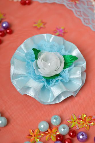 Beautiful handmade flower barrette textile hair clip hair accessories for kids - MADEheart.com