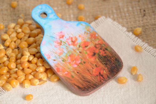 Imán artesanal de contrachapado hermoso decoración de cocina souvenir original - MADEheart.com