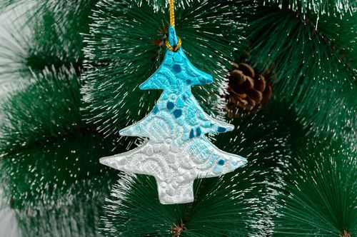 Designer Christmas tree toys ceramic Christmas decor holiday idea decor use only - MADEheart.com