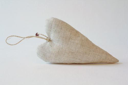 Suspension en lin Cœur - MADEheart.com