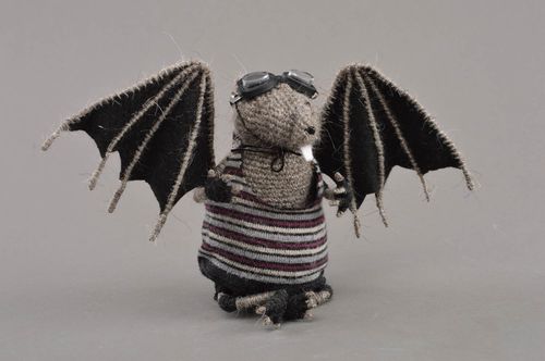 Muñeco de peluche hecho a mano regalo para niño juguete infantil murciélago - MADEheart.com