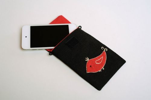 Linen mobile case - MADEheart.com
