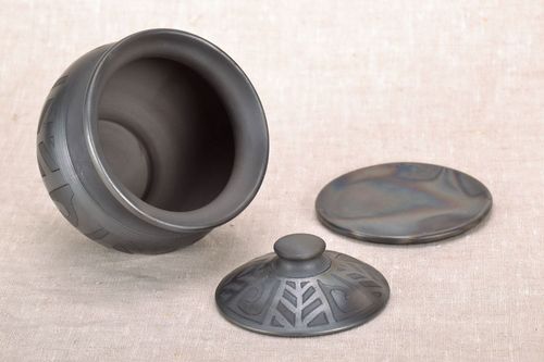 Pote com suporte e tampa - MADEheart.com