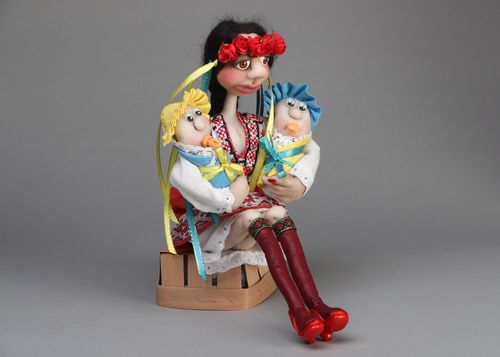 Интерьерная кукла в чулочной технике - MADEheart.com