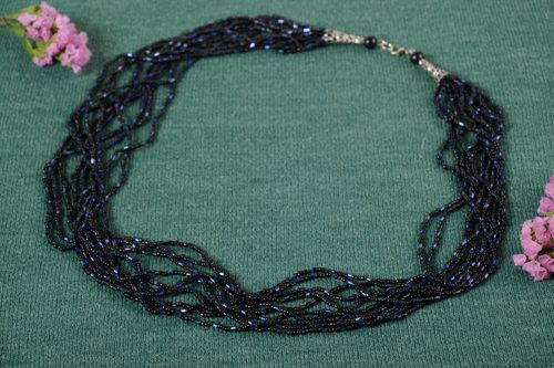 Collar de abalorios hecho a mano accesorio para mujer bisutería artesanal - MADEheart.com