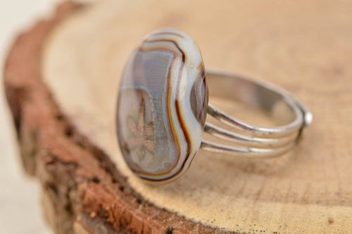 Handmade ring made of glass designer beautiful ring stylish jewelry gift - MADEheart.com