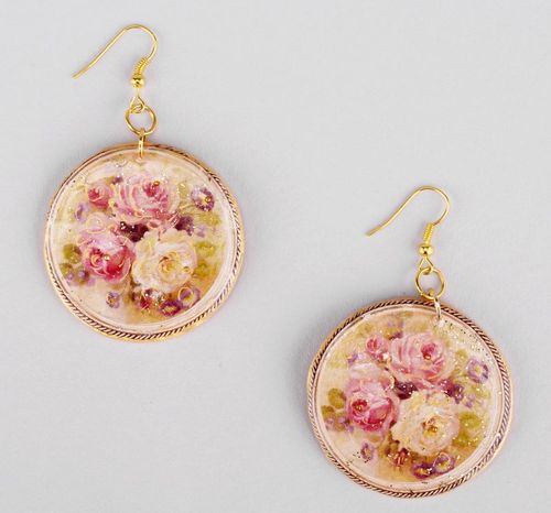 Earrings Vintage roses - MADEheart.com