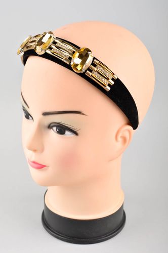 Vincha artesanal de metal decorada adorno para el cabello regalo original - MADEheart.com