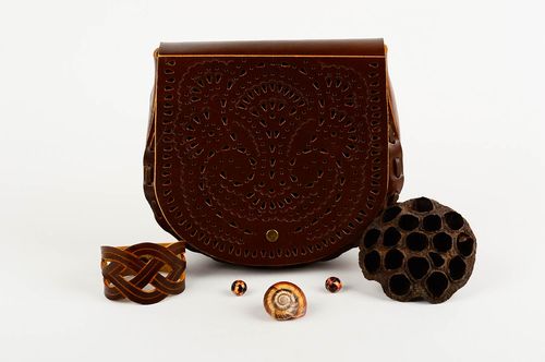 Handmade leather bag leather bag natural leather handbag stylish bag design bag  - MADEheart.com