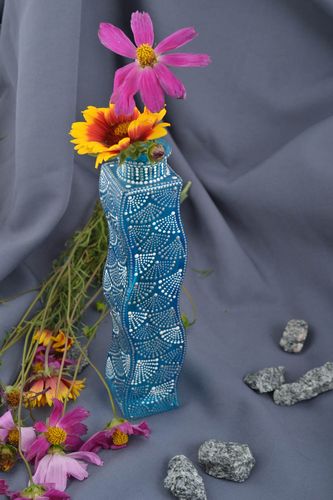 Unusual handmade glass bottle decorative bottle house and home room decor ideas - MADEheart.com