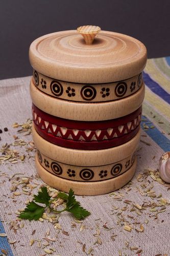 Wooden pot for spices - MADEheart.com