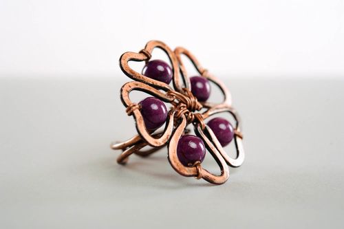 Ring with garnet Buttercup - MADEheart.com