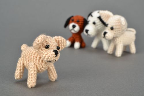 Crocheted toy Doggie Bulldog - MADEheart.com