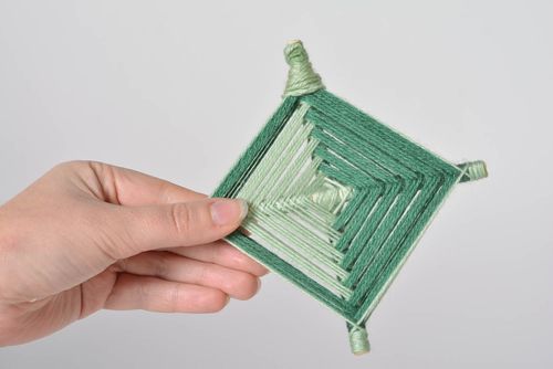 Wall talisman mandala handmade thread mandala home amulet decorative use only - MADEheart.com