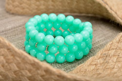 Bracciale di perle fatto a mano braccialetto da polso bigiotteria da donna - MADEheart.com