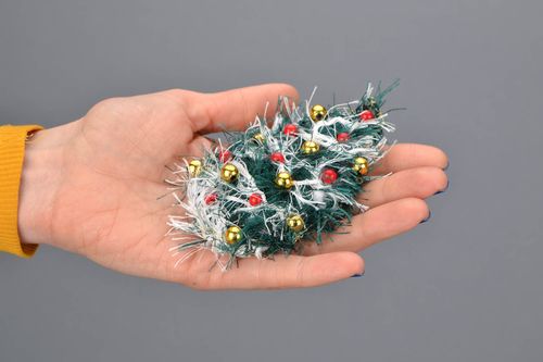 Stoff Brosche Tannenbaum - MADEheart.com