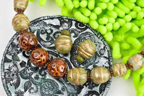 Collana e orecchini fatti a mano parure di gioielli accessori da donna - MADEheart.com