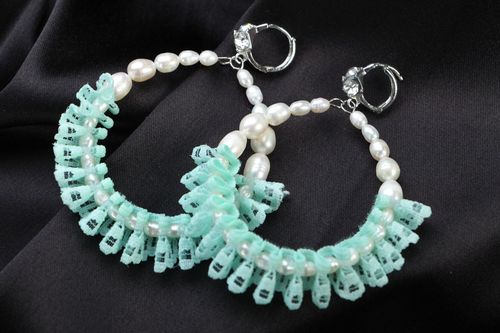 Orecchini di pietre naturali fatti a mano accessorio originale bello da donna - MADEheart.com