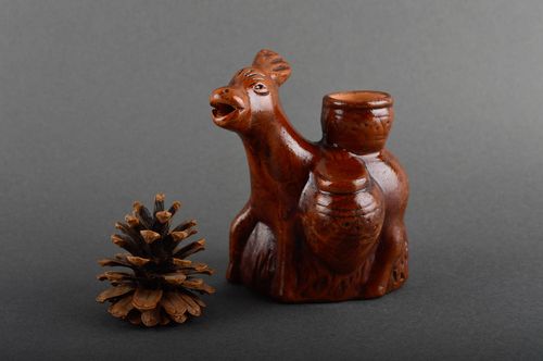 Handmade Öko Geschirr Keramik Krug Ton Geschirr in Form von Esel 250 ml - MADEheart.com