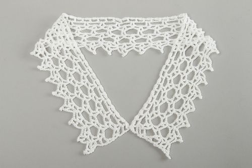 Handmade collar designer accessory gift ideas crochet collar for women - MADEheart.com