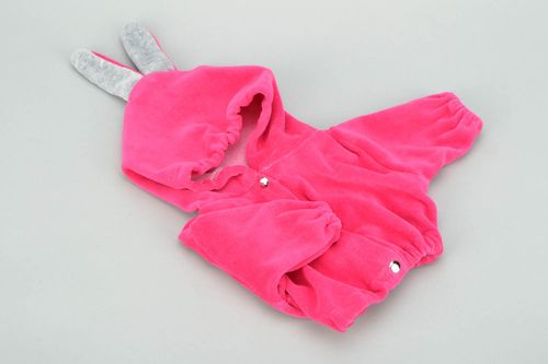 Casaco cor de rosa para boneca roupas para bonecas costuradas à mão  - MADEheart.com