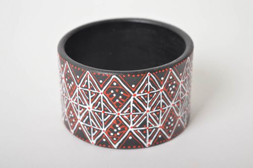 Handmade beautiful bracelet jewelry in ethnic style unusual wooden bracelet - MADEheart.com