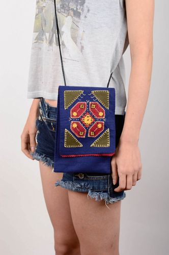 Bolso de tela de fieltro artesanal estiloso accesorio para mujer regalo original - MADEheart.com