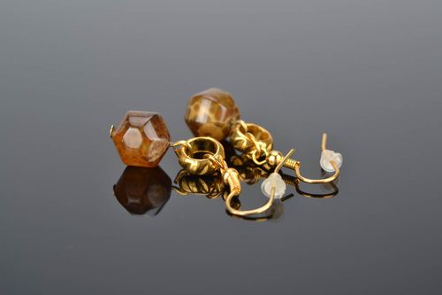 Pendientes con piedra natural - MADEheart.com