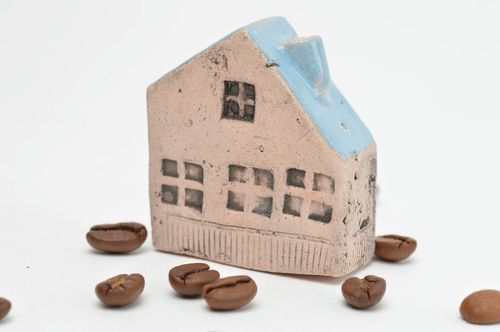 Handmade clay statuette ceramic interior figurine decoration for home - MADEheart.com