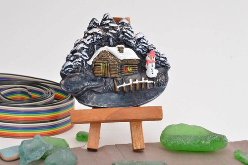 Niedlicher Kühlschrank Magnet handmade Wohn Accessoire Küchen Deko Waldhütte  - MADEheart.com