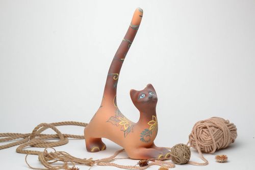 Figura cerámica Gato  - MADEheart.com