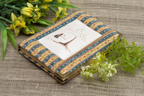 Carnet de notes Bloc-notes design fait main Cadeau femme design vintage - MADEheart.com