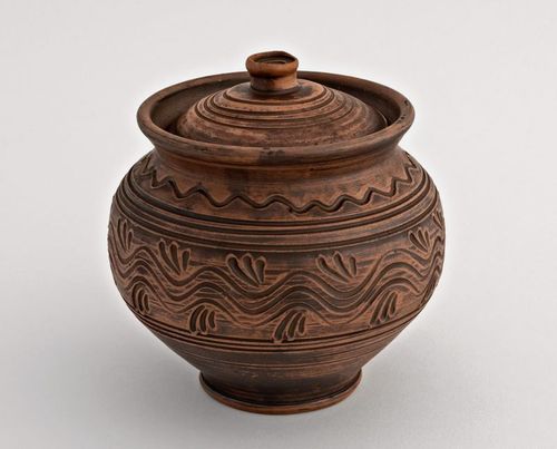 Clay pot for hot meals - MADEheart.com