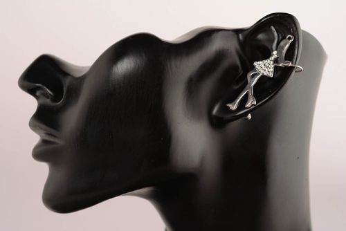 Metal earring Lets go shopping - MADEheart.com