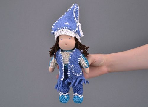 Wool knitted doll - MADEheart.com